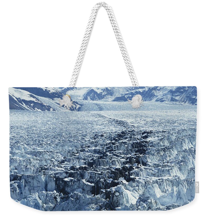 Glacier Weekender Tote Bag featuring the photograph Hubbard Glacier by Joseph Rychetnik