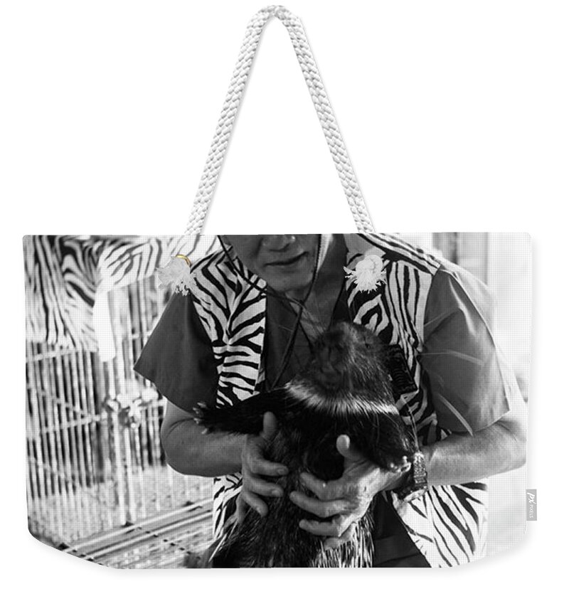 Porcupine Weekender Tote Bag featuring the photograph Hugging Porcupines Is A Thing Now by Aleck Cartwright