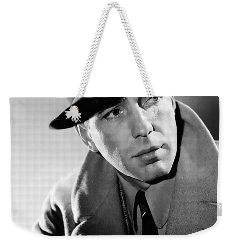 Humphrey Bogart Weekender Tote Bag featuring the photograph Humphrey Bogart by Mountain Dreams