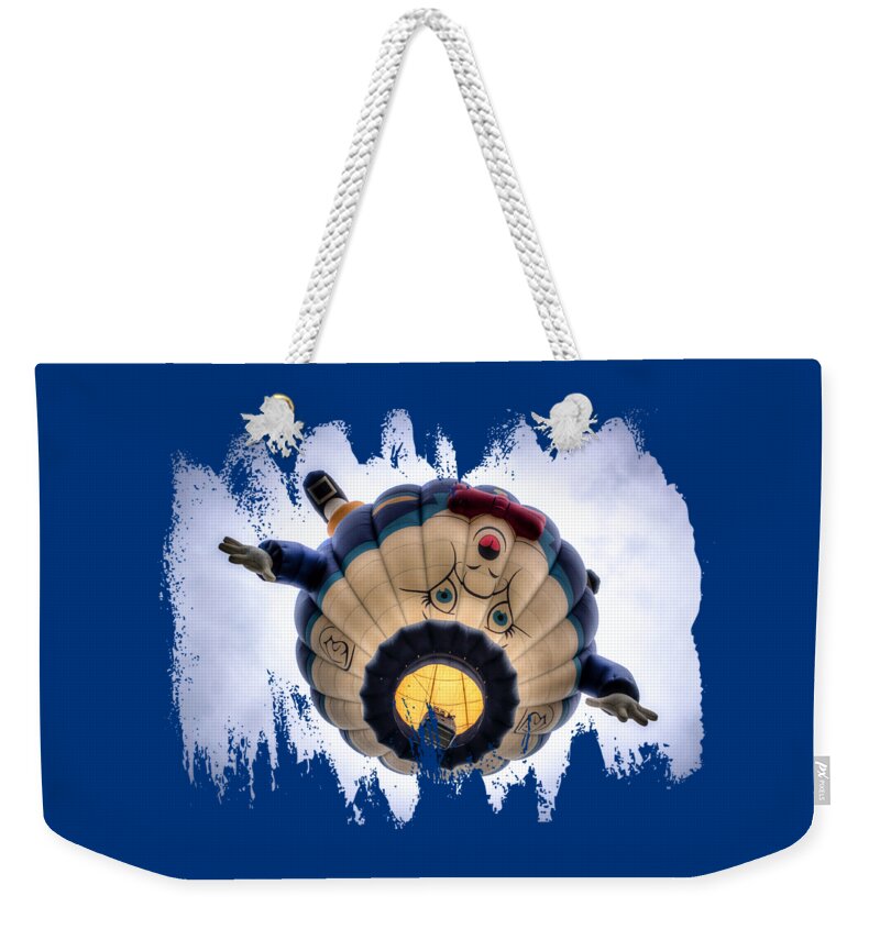 Art Canvas Weekender Tote Bag featuring the photograph Humpty Dumpty Hot Air Balloon by Thom Zehrfeld