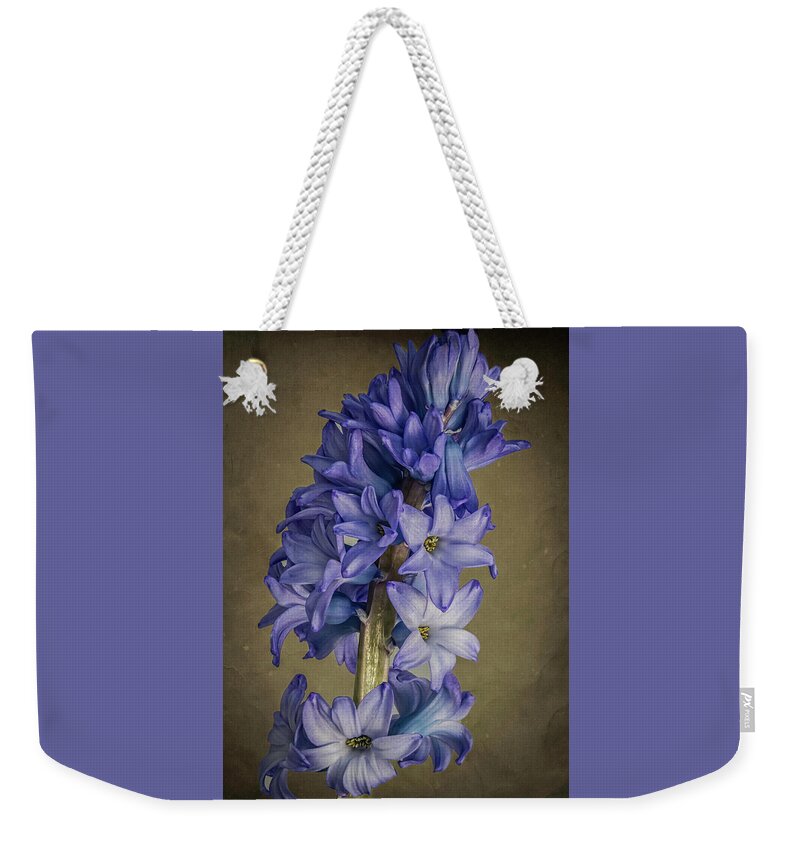 Flowers Weekender Tote Bag featuring the photograph Hyacinth by John Roach