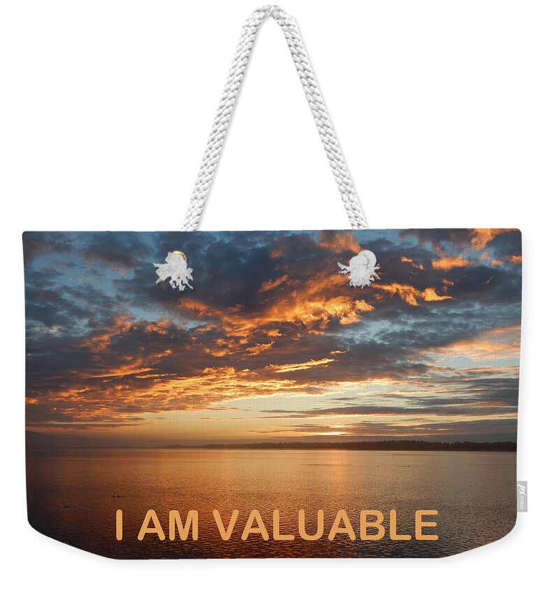 Galleryofhope Weekender Tote Bag featuring the photograph I Am Valuable Two by Gallery Of Hope