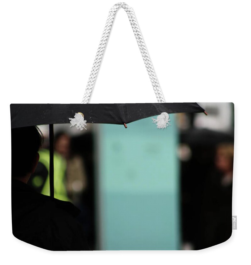 Street Photography Weekender Tote Bag featuring the photograph I dont want to walk away by J C