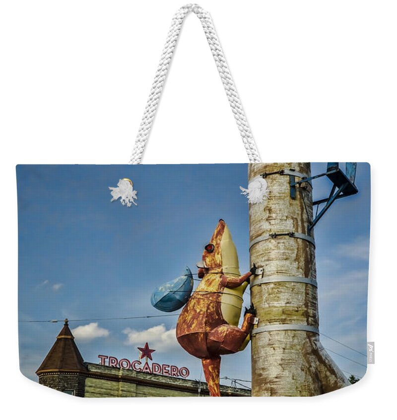 Rat Weekender Tote Bag featuring the photograph I do not give a rats ass by Sven Brogren