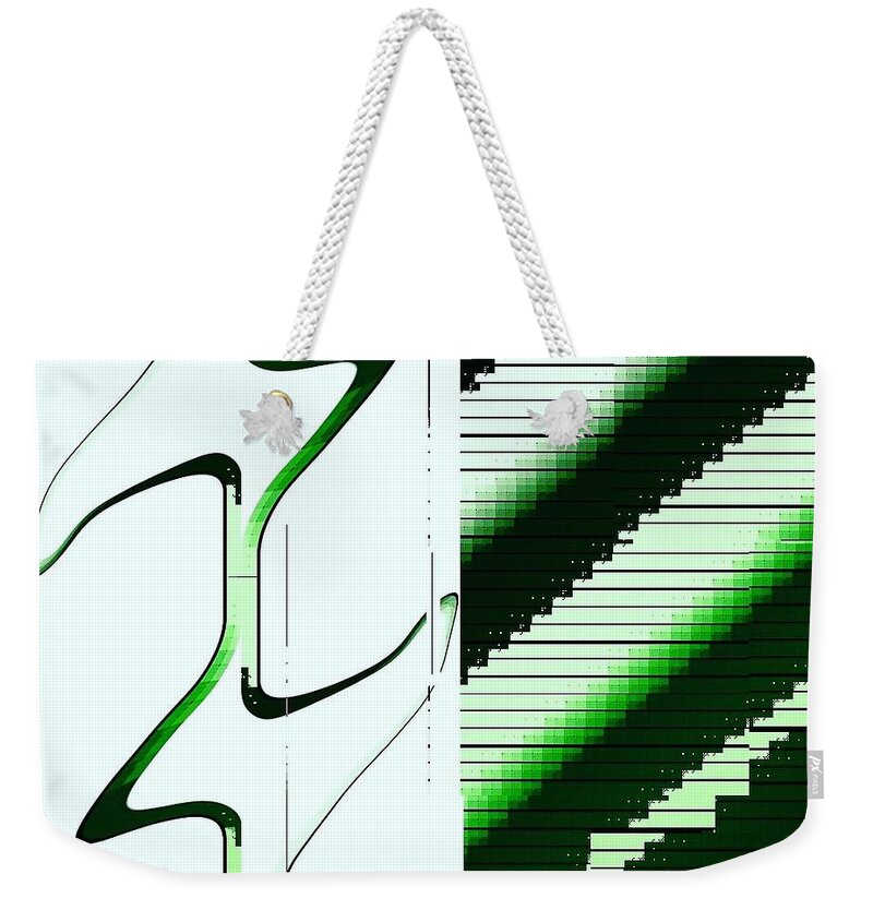 Abstract Art Weekender Tote Bag featuring the digital art I on U #8 by Scott S Baker
