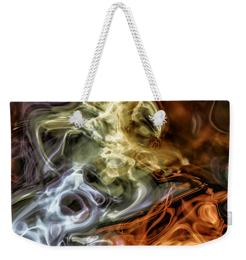 Abstract Weekender Tote Bag featuring the photograph I See Faces by John M Bailey
