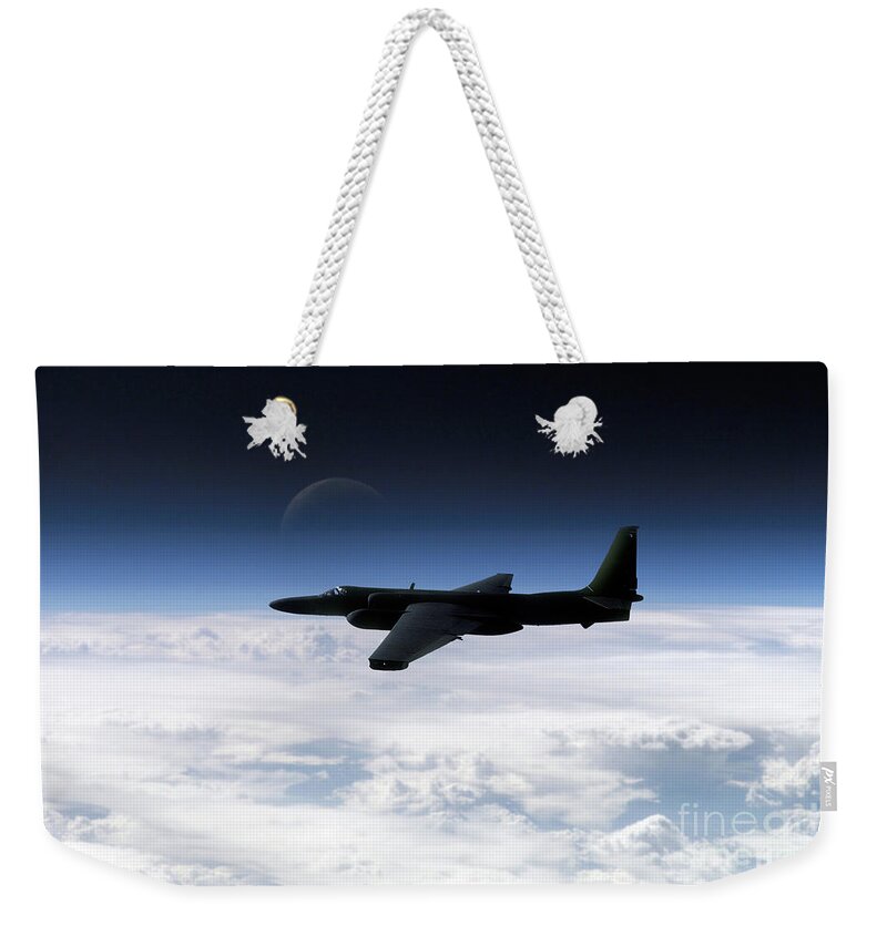 U-2 Weekender Tote Bag featuring the digital art I Spy - U2 by Airpower Art