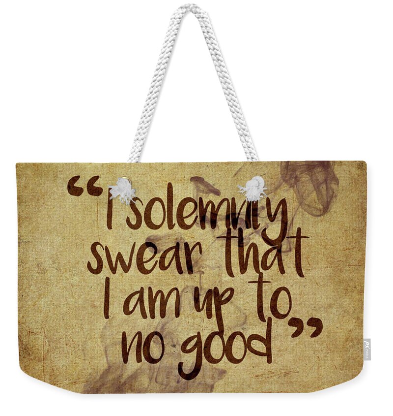 Harry Potter Weekender Tote Bag featuring the digital art I Swear by Samuel Whitton