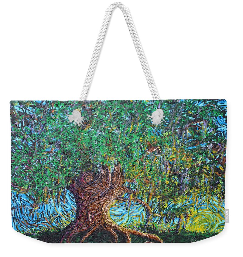 Squiggleism Weekender Tote Bag featuring the painting I Vow To Thee by Stefan Duncan