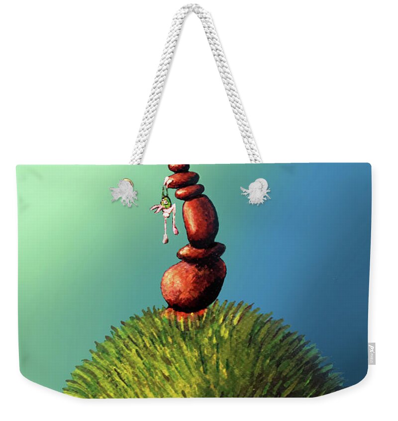 Frogs Weekender Tote Bag featuring the painting I Will Follow You by Mindy Huntress