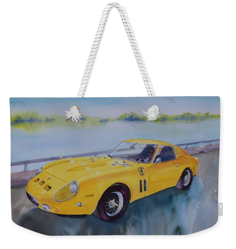 Ferrari Weekender Tote Bag featuring the painting I Wish by Celene Terry