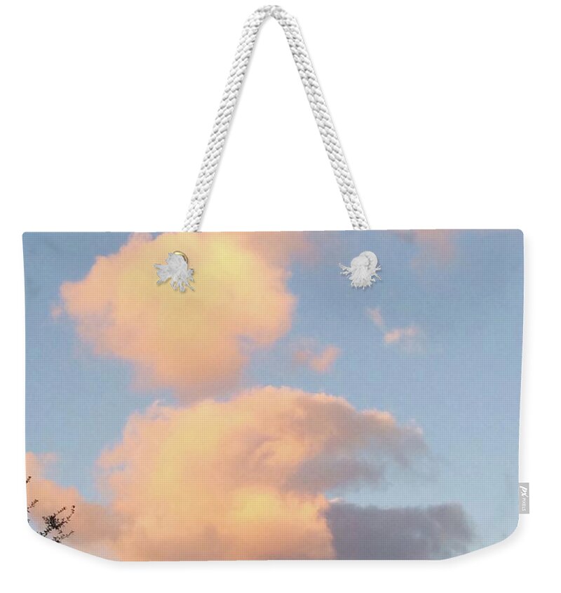 Skies Weekender Tote Bag featuring the photograph Ice Cream Cloud Cone by Suzanne Udell Levinger
