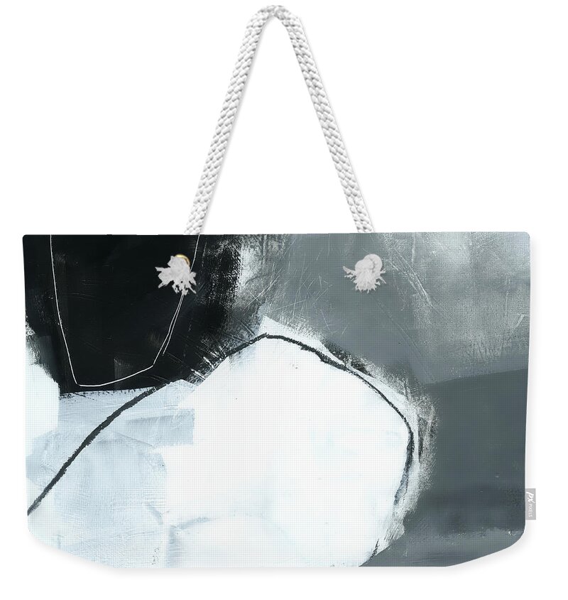 Painting On Panel Weekender Tote Bag featuring the painting Ice Jam #1 by Jane Davies