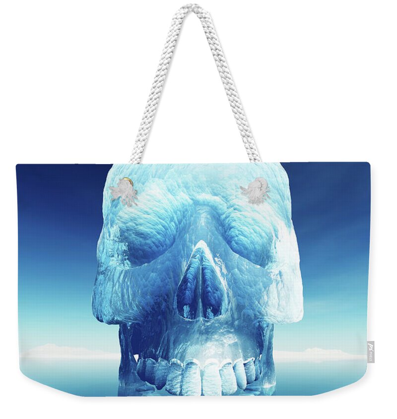Iceberg Weekender Tote Bag featuring the photograph Iceberg Dangers by Johan Swanepoel