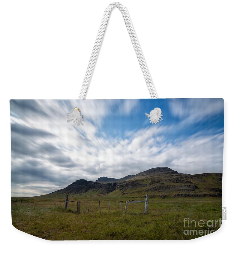 Iceland Weekender Tote Bag featuring the photograph Iceland Landscape by Michael Ver Sprill
