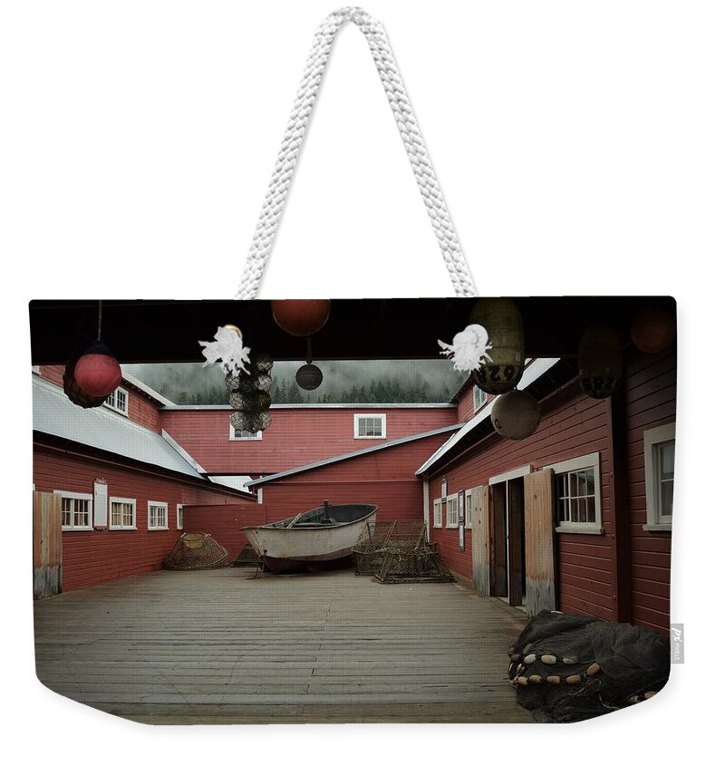 Alaska Weekender Tote Bag featuring the photograph Icy Strait Point Cannery Museum by Cheryl Hoyle