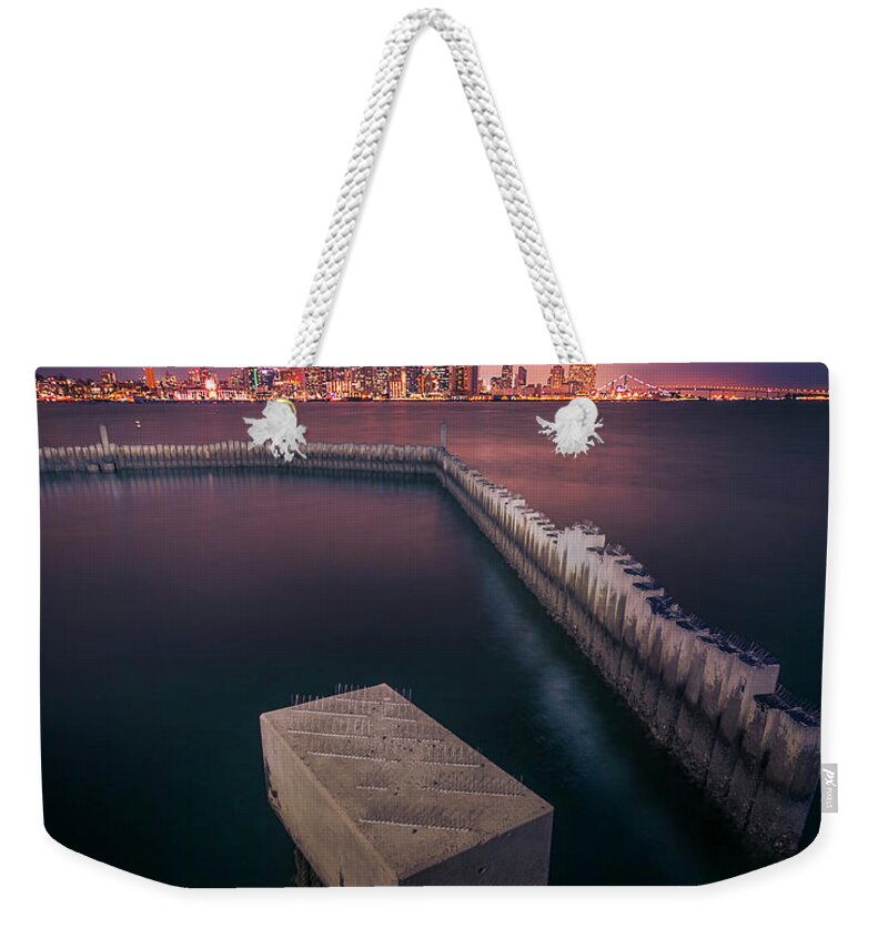 San Diego Weekender Tote Bag featuring the photograph Illuminated San Diego by American Landscapes