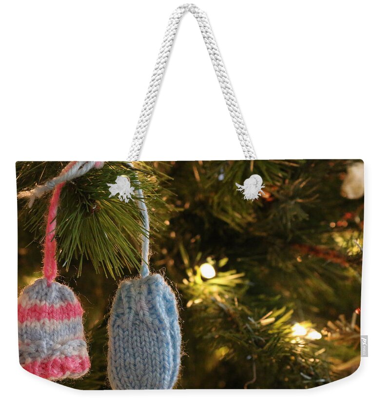 Christmas Weekender Tote Bag featuring the photograph I'm Dreaming Of A White Christmas by Living Color Photography Lorraine Lynch