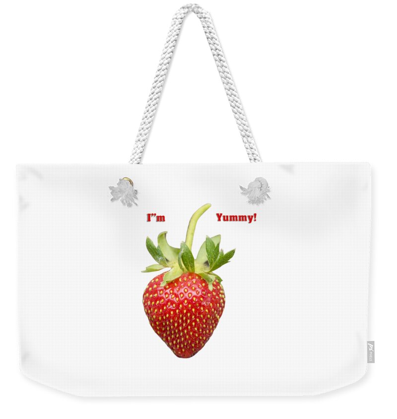 Strawberries Weekender Tote Bag featuring the photograph Im Yummy by Thomas Young