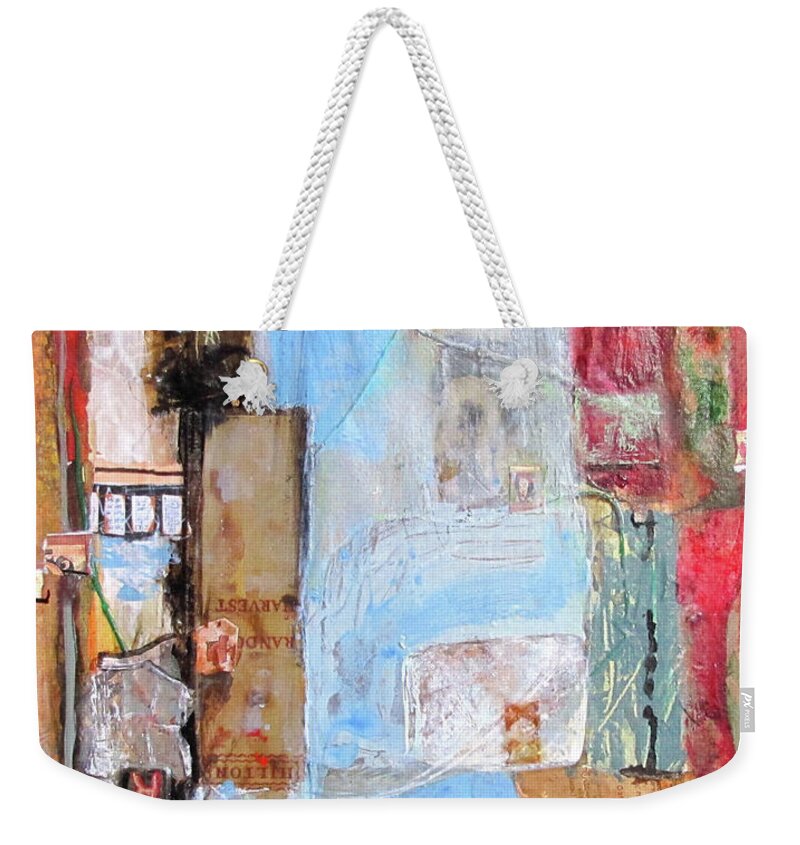Contemporary Weekender Tote Bag featuring the painting Imperialism by Carole Johnson