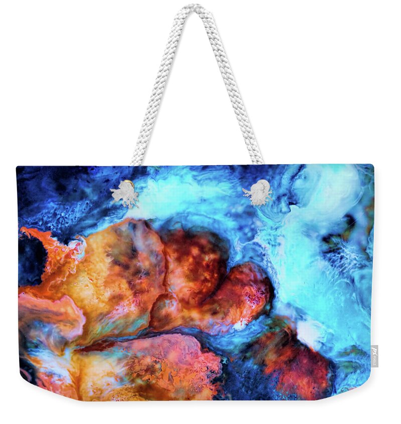 Abstract Painting Weekender Tote Bag featuring the painting In love by Lilia S