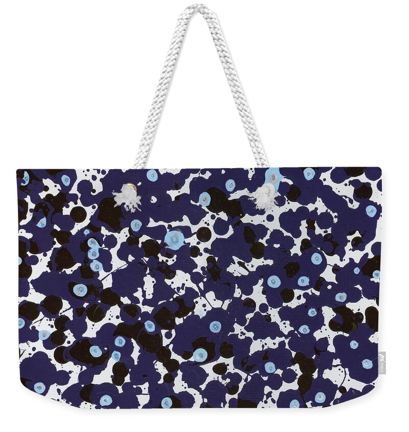 Abstract Weekender Tote Bag featuring the painting In Tears by Matthew Mezo