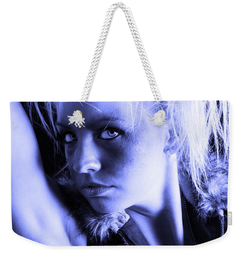 Artistic Photographs Weekender Tote Bag featuring the photograph In the Blue by Robert WK Clark