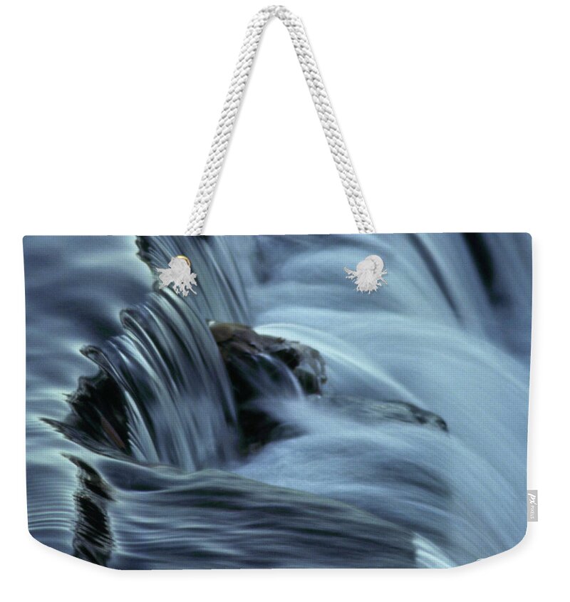 Waterfall Weekender Tote Bag featuring the photograph In The Flow by Terri Harper
