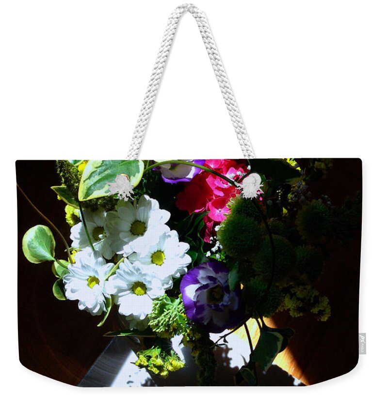 Bouquet Weekender Tote Bag featuring the photograph In The Light In The Darkness by Jasna Dragun