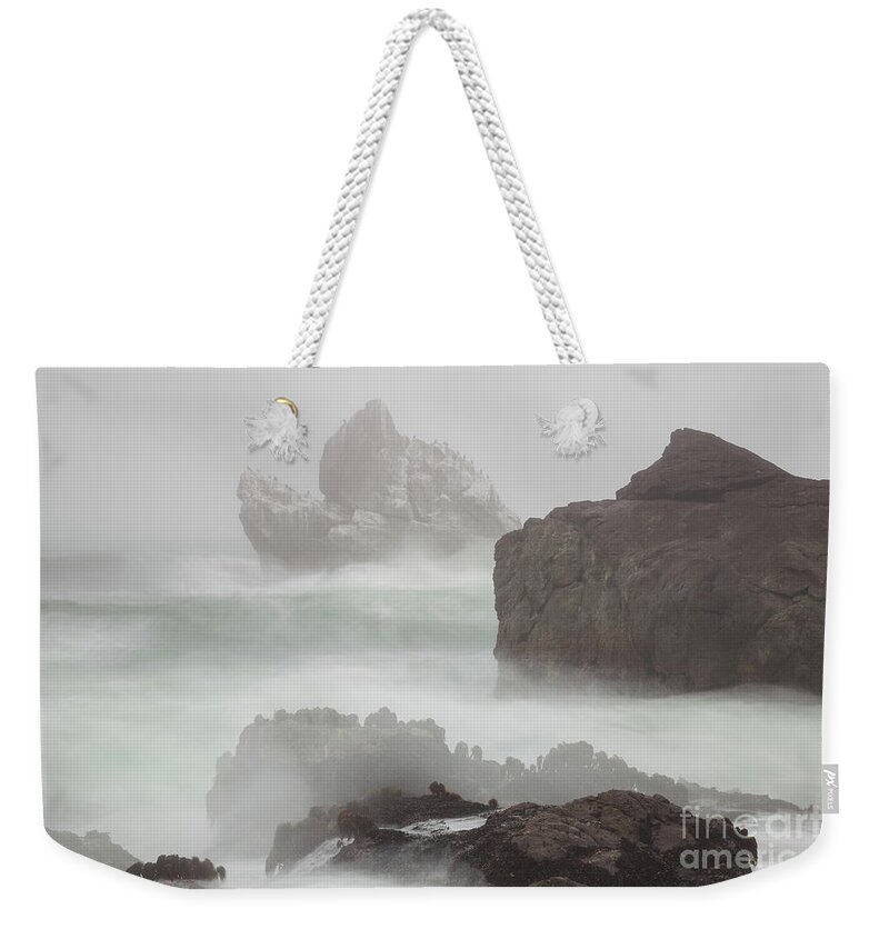 Sea Weekender Tote Bag featuring the photograph In The Midst Of A Tempest by Mark Alder