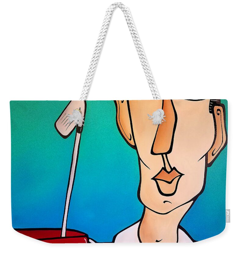 Fidostudio Weekender Tote Bag featuring the painting In The Rough by Tom Fedro