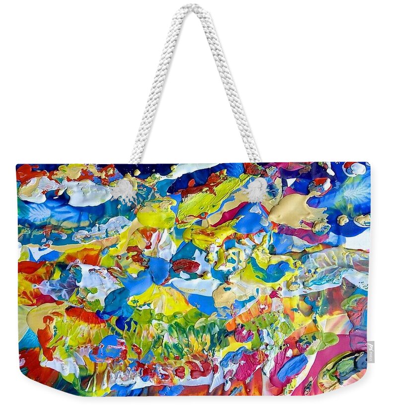  Weekender Tote Bag featuring the painting In the Water by Sperry Andrews