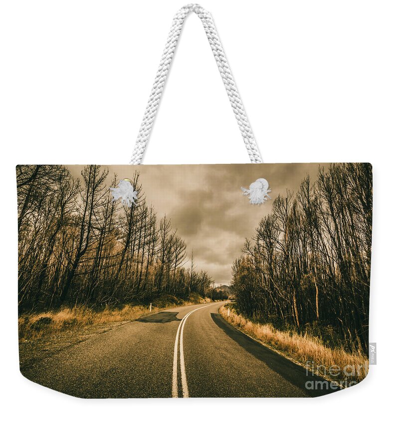 Journey Weekender Tote Bag featuring the photograph In winters way by Jorgo Photography