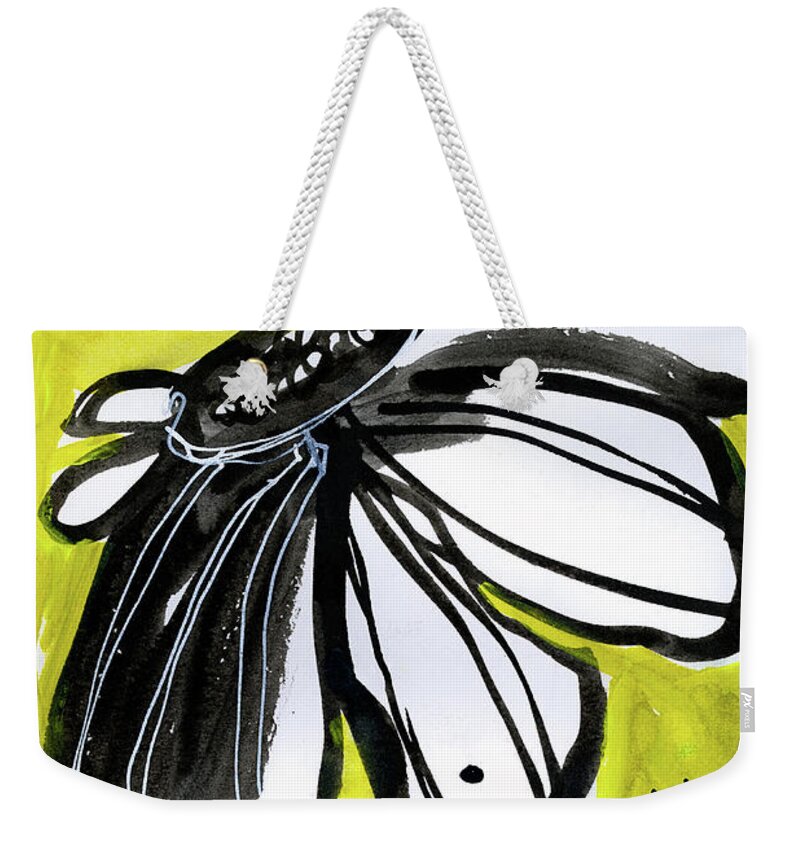 Contemporary Weekender Tote Bag featuring the painting In Your Face by Tonya Doughty