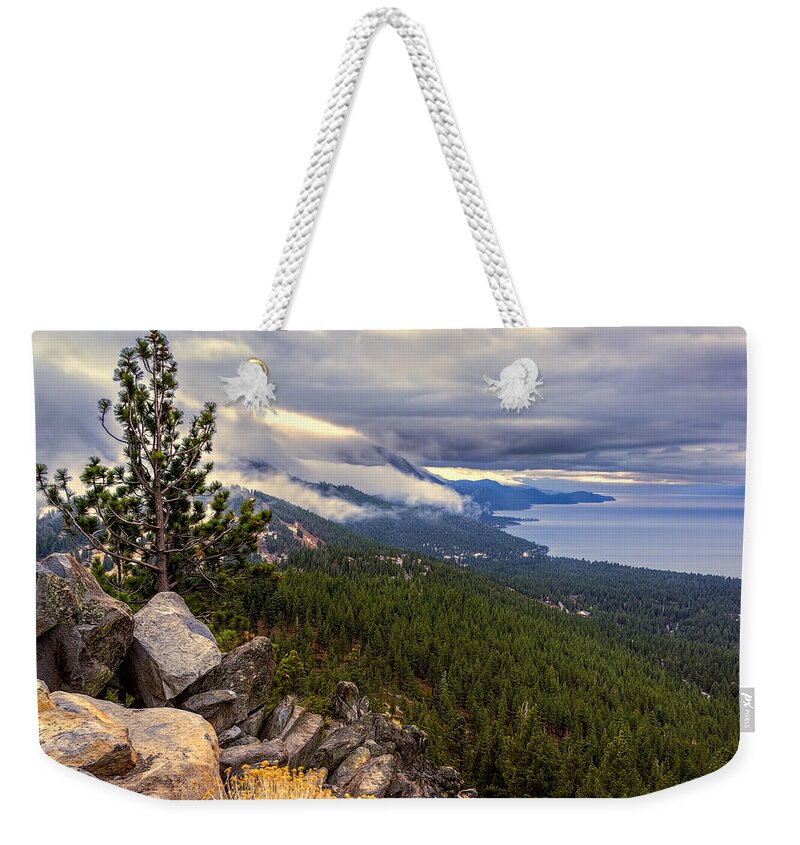 Alpine Weekender Tote Bag featuring the photograph Incline Village by Maria Coulson