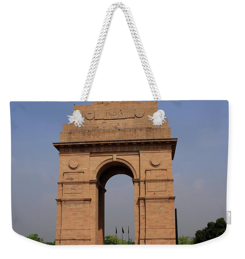 India Weekender Tote Bag featuring the photograph India Gate - New Delhi - India by Aidan Moran