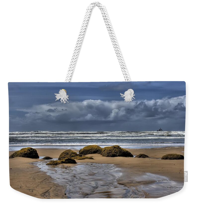 Hdr Weekender Tote Bag featuring the photograph Indian Beach by Brad Granger