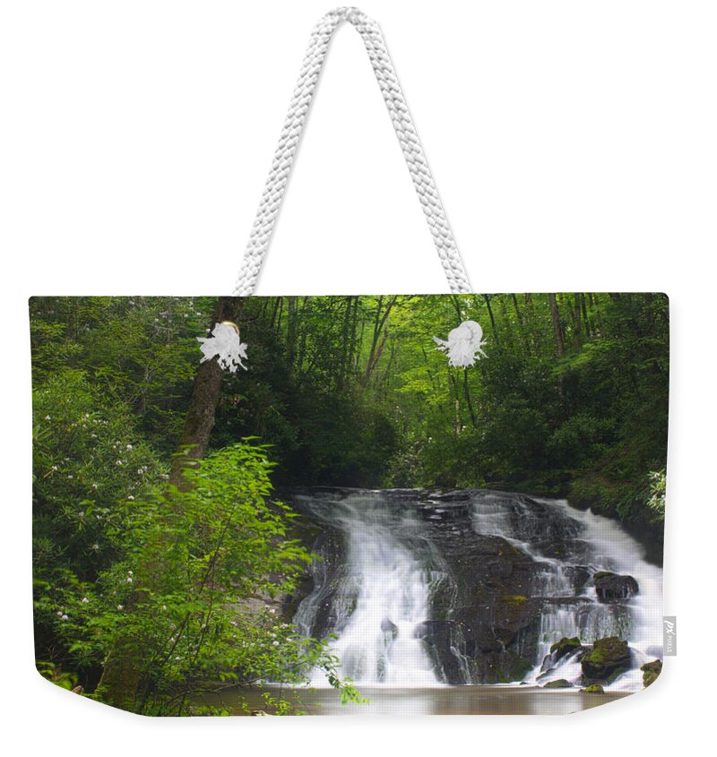 Art Prints Weekender Tote Bag featuring the photograph Indian Creek Falls by Nunweiler Photography