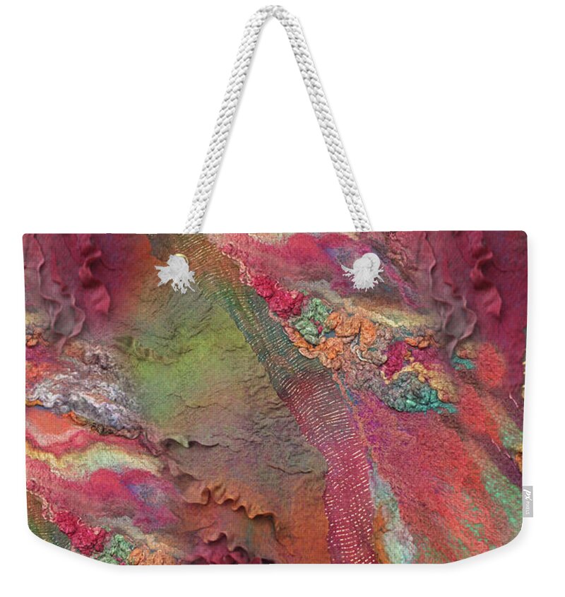 Russian Artists New Wave Weekender Tote Bag featuring the painting Indian Spices by Marina Shkolnik
