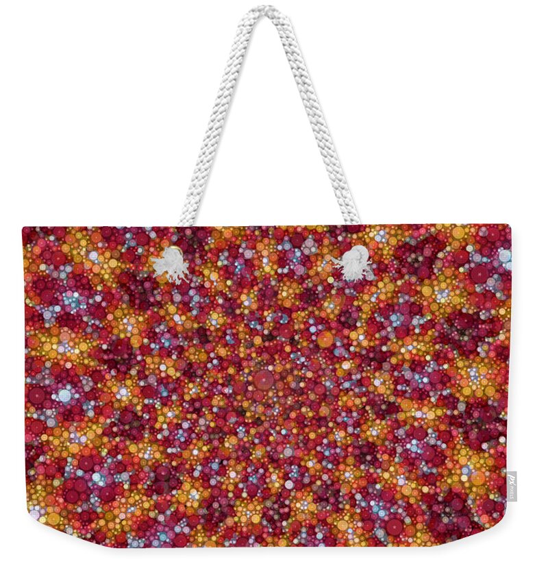 Fractal Weekender Tote Bag featuring the digital art Infinite Angles and Patterns by Nick Heap
