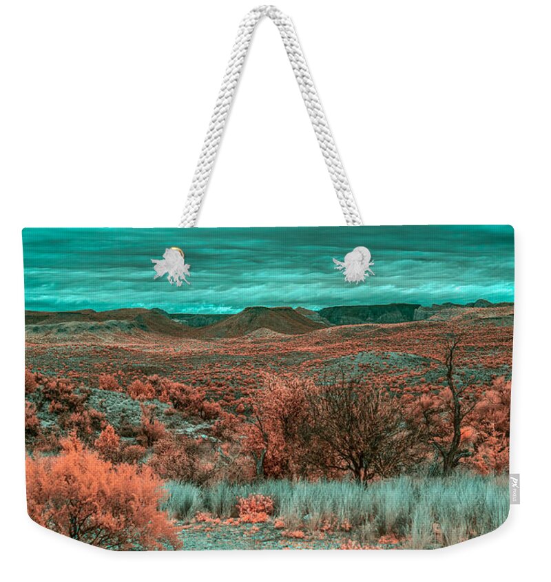 Butte Weekender Tote Bag featuring the photograph Infrared Arizona by Paul Freidlund