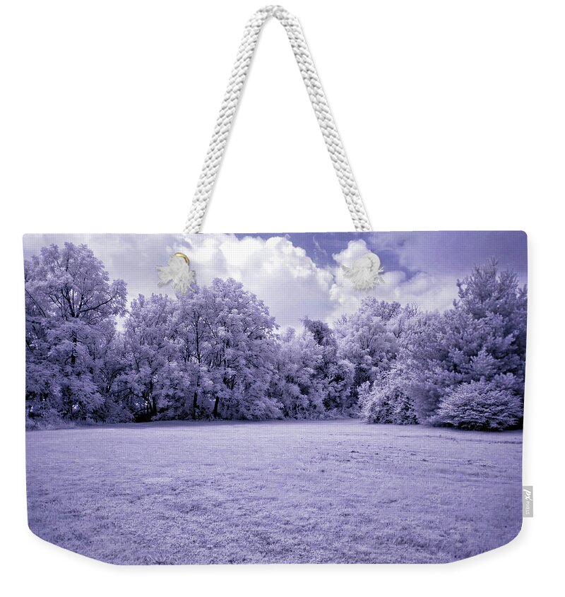 Infrared Weekender Tote Bag featuring the photograph Infrared in Glasgow KY by Amber Flowers