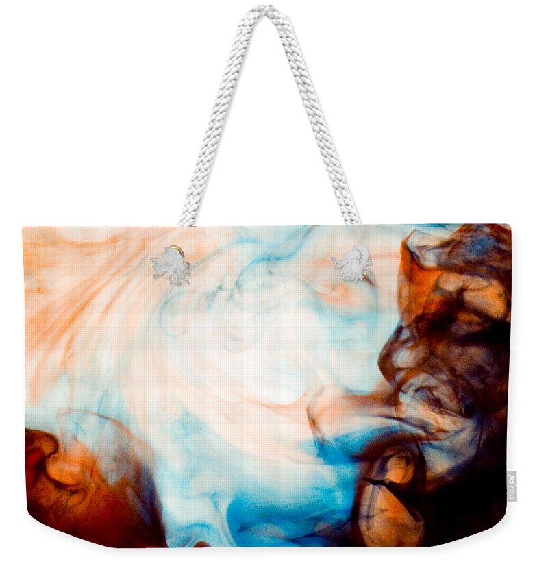 Ink Weekender Tote Bag featuring the photograph Ink Swirls 001 by Clayton Bastiani