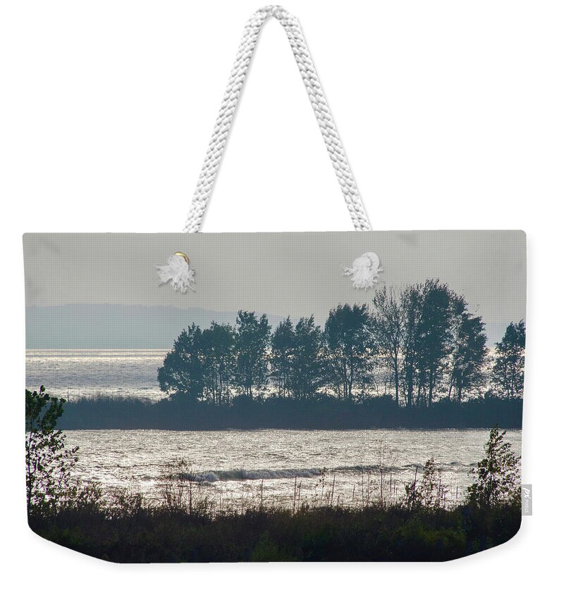 Door County Weekender Tote Bag featuring the photograph Inlet on Lake Michigan by Lynn Hansen