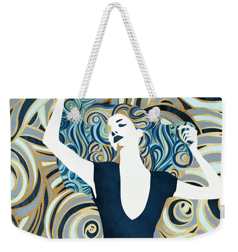 Woman Weekender Tote Bag featuring the digital art Inner Beauty III by Spacefrog Designs