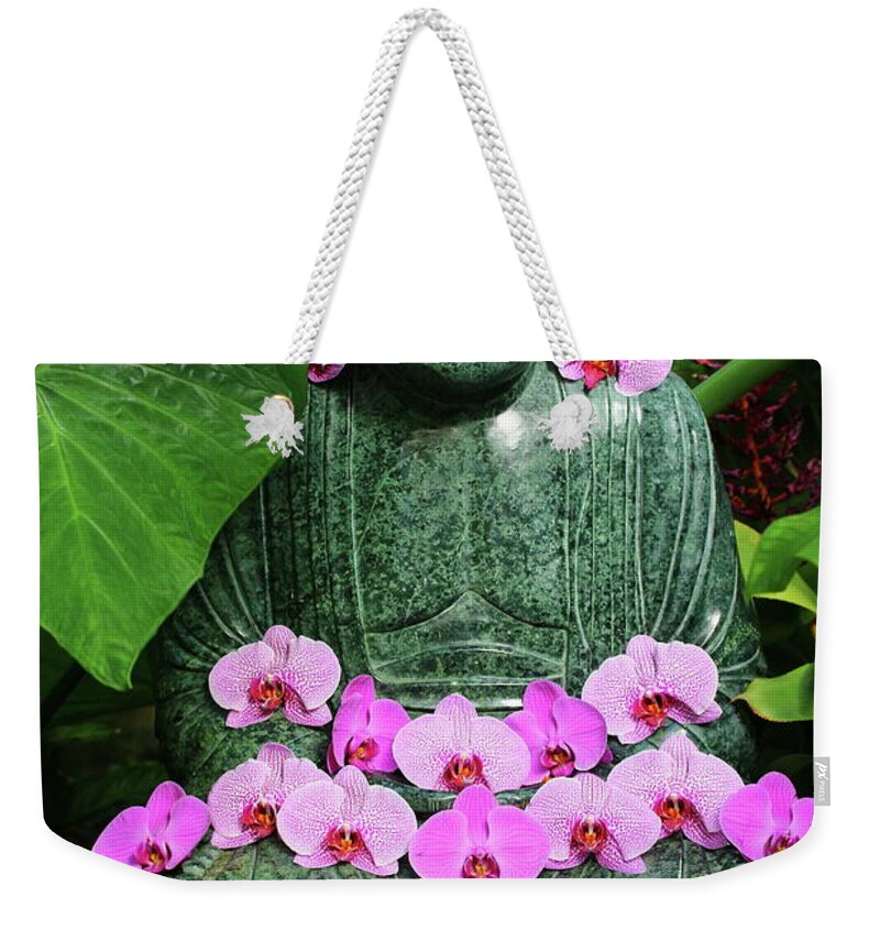 Buddhas Hand Weekender Tote Bag featuring the photograph Inner Peace by Christiane Schulze Art And Photography