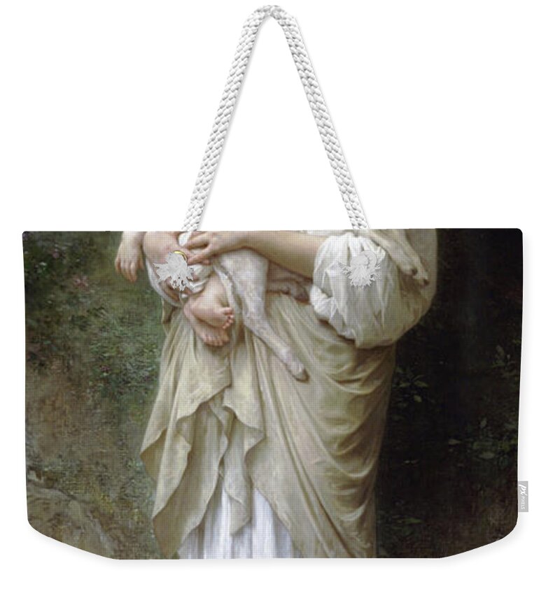 L'innocence Weekender Tote Bag featuring the painting Innocence by William