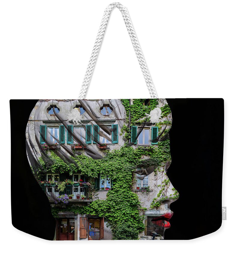 Woman Weekender Tote Bag featuring the digital art Inside the house by Gabi Hampe