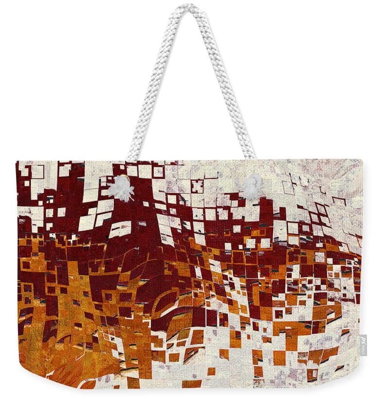 Insync Weekender Tote Bag featuring the digital art Insync by Judi Lynn