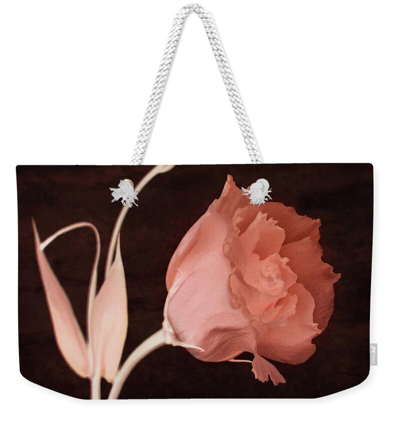 Lisianthus Flowers Weekender Tote Bag featuring the photograph Intention by Leda Robertson